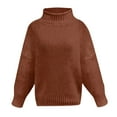 thumbnail image 4 of POROPL Women'S Plus Size Sweaters Long Sleeve Crew Neck Sweater Casual Oversized Top Size 3XL, 4 of 5