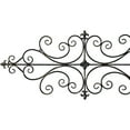 thumbnail image 4 of Black Metal Wall Art 45x18 Inch, Rustic Wrought Iron Scroll Wall Decor, Large Antique Hanging Accents for Living Room, Bedroom, Entryway Home Decor, 4 of 7