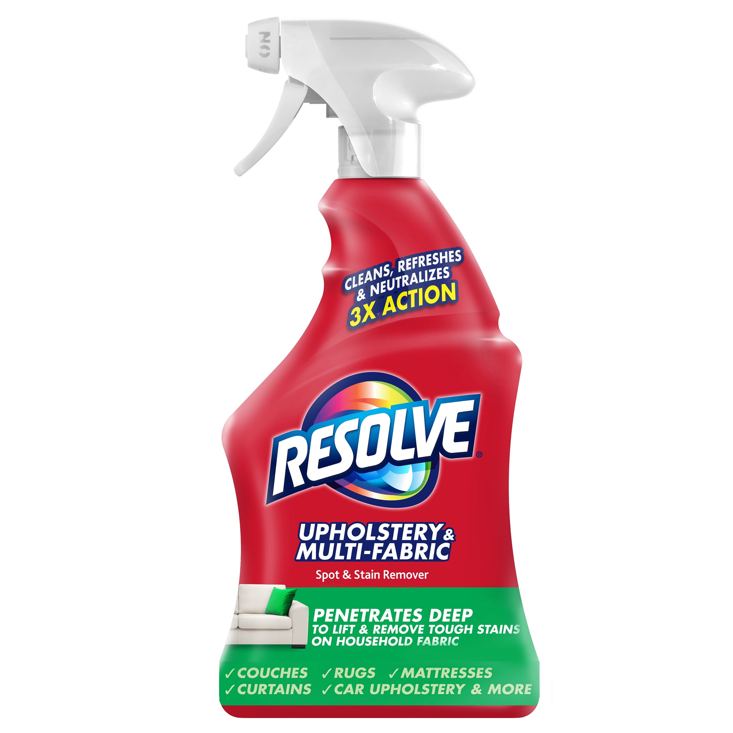 Resolve Upholstery Cleaner & Stain Remover, 22oz, MultiFabric Cleaner