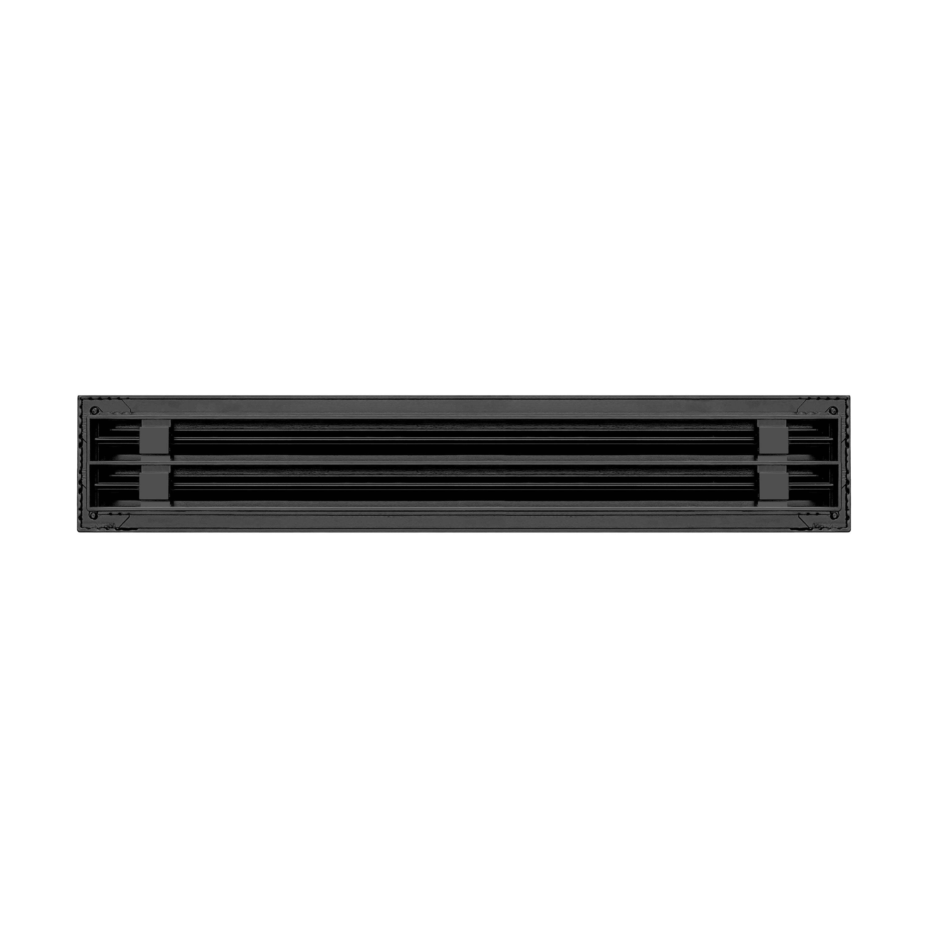 BUILDMART - 24 Linear Slot Diffuser - 2 Slot - Double Slot - Black Decorative Air Vent - Modern AC Vent Cover for Ceiling, Walls  Floors - Texas Buildmart