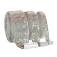 thumbnail image 3 of 3 Roll Self-Adhesive Crystal Rhinestone Diamond Ribbons Glitter Gem Stickers DIY Decor Colourful, 3 of 4