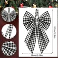 thumbnail image 3 of Christmas Tree Topper Black Bow Giant Bow Decor Large Decorative Ribbon Ornament for Holiday Wedding Party Room Backdrop Door Wall Christmas Decorations Indoor, 3 of 5