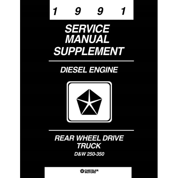 Detroit Iron OEM 1991 Dodge Truck Cummins 5.9 Diesel Engine Service Manual