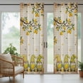 thumbnail image 3 of Outdoor Curtains for Patio Waterproof, Lemon Gnomes Windproof Pravicy Outside Porch Blackout Curtain, Summer Vintage Tropical Lemon Fruits Sun Blocking Grommets Curtains for Cabana Gazebo 54"x84", 3 of 9