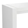 Studio 55D Velia 60" Wide HighGloss White Modern Bar Table
