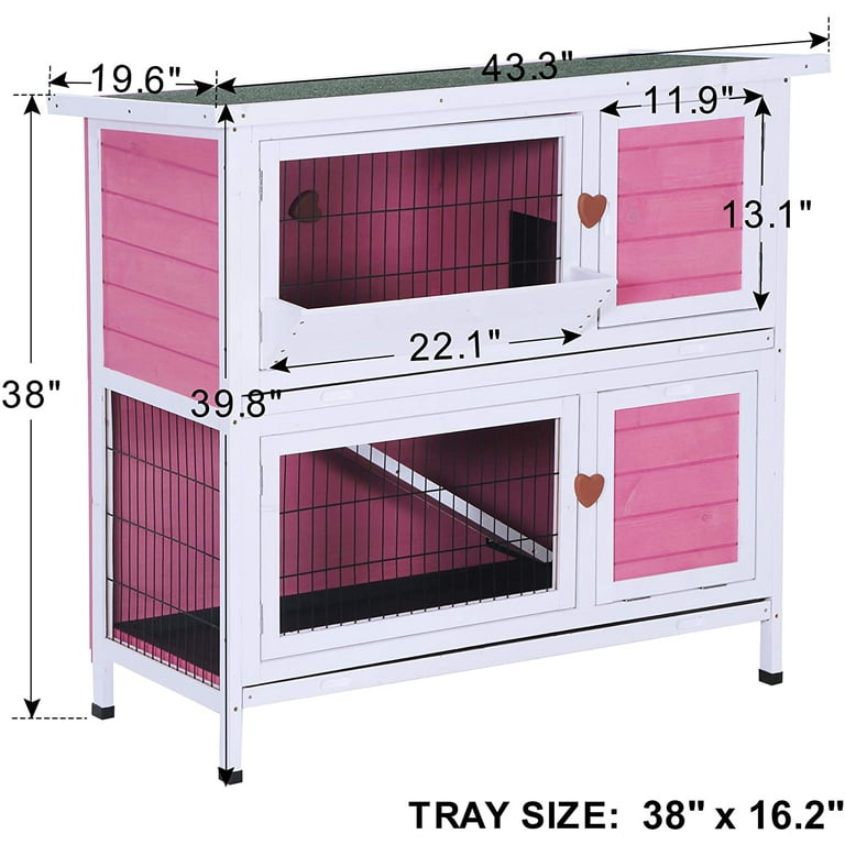 Pink sales rabbit house