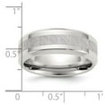 thumbnail image 4 of Auriga Fine Jewelry Stainless Steel Polished with Brushed Center 8mm Men's Band Size 11, 4 of 6