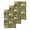 Dark Green, variant on Easter Bunny Kitchen Dish Towels for Drying Dishes Set of 3, Spring Yellow Flowers Country Plants Green Waffle Weave Microfiber Hand Tea Bathroom Towels Quick Dry & Absorbent Towel 15.7x23.6