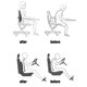 thumbnail image 5 of Almohada de soporte lumbar para silla de oficina | Cojín ergonómico de espuma viscoelástica para respaldo | Funda de malla transpirable, correa ajustable | Blanco, azul marino, gris oscuro, gris, 5 of 6