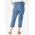 thumbnail image 3 of Woman Within Women's Plus Size Flex-Fit Pull-On Denim Capri, 3 of 6
