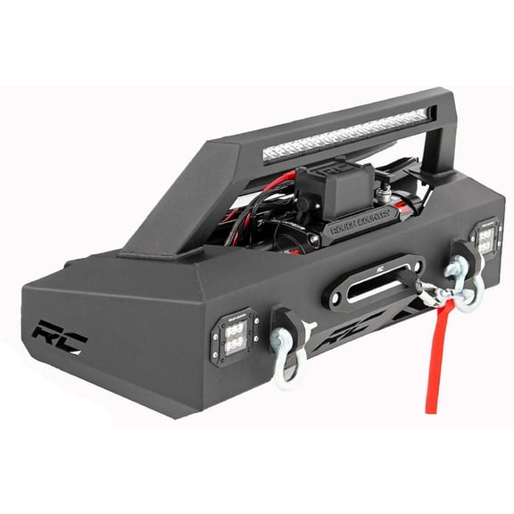 Rough Country EXO Winch Mount w/LEDs for 2017-2020 Super Duty 2WD/4WD - 51004