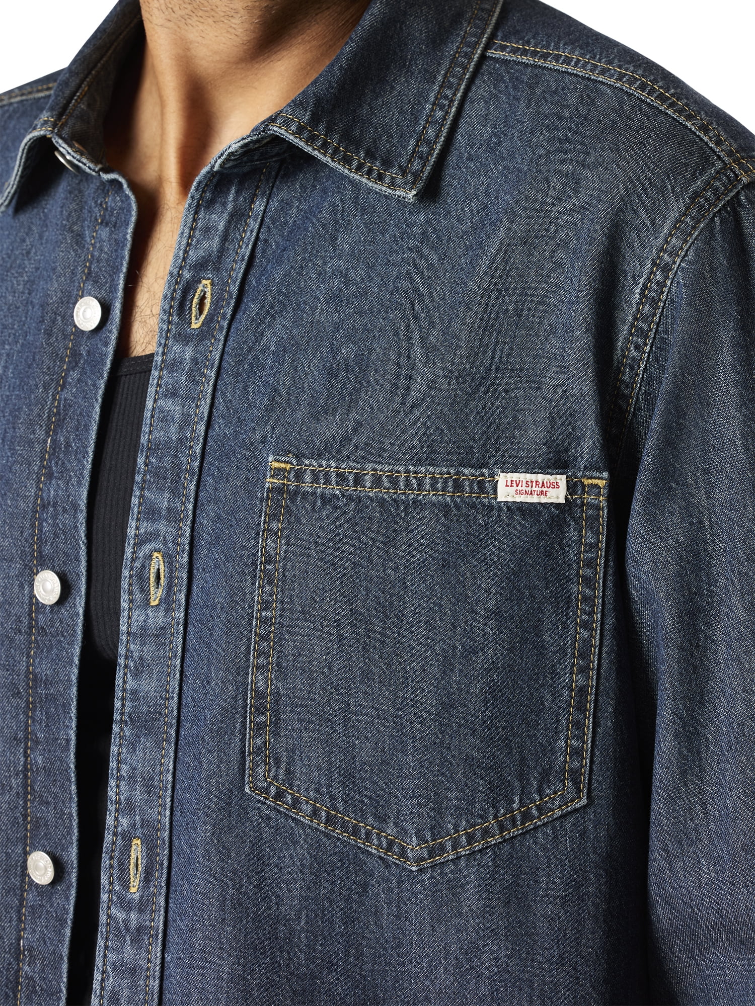 Levi Strauss Signature Men's and Big and Tall Original Denim Shirt