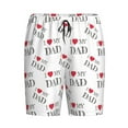thumbnail image 4 of Easygdp I Love My Dad Men's Short Pajama Pants, Sleep Shorts, Household Pants, Casual Pants with Pockets - Large, 4 of 9