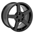 thumbnail image 4 of 18 inch Rim fits 2005-2013 Chevrolet Corvette (Front) Style Black 18x9.5 Aluminum Wheel Direct Fit, 4 of 6