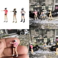 thumbnail image 1 of 3 Piezas 1/64 Casco Femenino Estrella Personas para Decoración Juguetes de Cerillas Yotijar Figura Miniatura Star Girl, 1 of 10