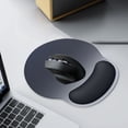 thumbnail image 4 of Ergonomic Gel Mouse Pad with Wrist Support - Non-Slip Rubber Base Desk Mat for Office, Gaming, Laptop Users (Black), 4 of 6