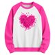 thumbnail image 5 of Sudadera sin capucha para niños, con cuello redondo, manga larga y estampado, para tallas medianas y grandes, con mangas raglán y capucha, blusa de poliéster para niños., 5 of 5