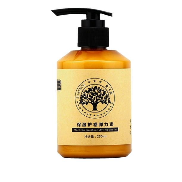 Productos para el cuidado del cabello Peinado duradero Volumen marroquí Hidratante Elasticidad Crema de peinado hidratante marroquí Elastina para cabello seco, dañado y con volumen Acondicionador de 2