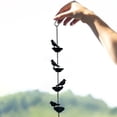 thumbnail image 5 of Dserhfy 60/80/100CM Iron Bird Rain Chain Heavy Duty Metal Outdoor Garden Hanging Rain Catcher Cups Outside Gutters Downspouts Replacement Decorative Rain Chain, 5 of 8
