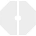 thumbnail image 4 of 20"OD x 3"ID x 7"C x 1"P Logan Architectural Grade PVC Contemporary Ceiling Medallion, Two Piece, 4 of 11
