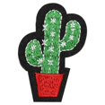 thumbnail image 1 of 10 Uds. Lindo Cactus forma hierro en apliques coser ropa parches para coser vestido bordado DIY, 1 of 8