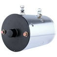 thumbnail image 3 of Chrome DC Motor Compatible with Fenner Stone SPX Hydraulic Pump 12 Volt Clockwise 9 Spline 4 Field Coil Heavy Duty W-9799C Lowrider, 3 of 8