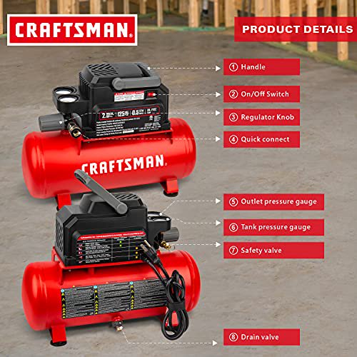 Craftsman oilless clearance air compressor