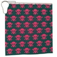 thumbnail image 1 of XMXY Red Death Skull Long Shower Curtains, Waterproof Weighted Thick Bathroom Curtain with 12 Iron Hook, 72x72 Inch, 1 of 8