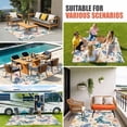 thumbnail image 4 of Blue Teal Butterfly Outdoor Rug for Patio/Deck/Porch, Non-Slip Large Area Rug 6 x 9 Ft, Colorful Spring Summer Butterfly Indoor Outdoor Rugs Washable Area Rugs, Reversible Camping Rug Carpet Runner, 4 of 8
