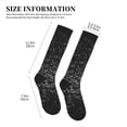 thumbnail image 4 of Pofeuu Black And White Dotted Print Compression Socks for Women & Men Circulation - Best Support for Nurses,Running,Athletic,Sports, 4 of 7