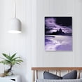 thumbnail image 3 of Chilfamy Fall Decor Purple Coast Canvas Wall Art Picture 16x20in for Living Room Bedroom Home Decor 16x20in, 3 of 3