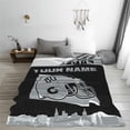 thumbnail image 6 of Custom Las Vegas Blanket Personalized Throw Blankets Name and Number for Men Women Boy Football Style Decor Gifts, 6 of 6