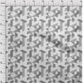 thumbnail image 4 of oneOone Rayon Gray Fabric Moire Craft Projects Decor Fabric Printed By The Yard 56 Inch Wide, 4 of 4