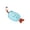 Light Blue, variant on Beforeyayn Fish Shaped Soap Pouch, Exfoliating bath net bag soft cleansing tool for shower and body washing for bath lovers.