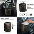 thumbnail image 4 of Jeiento Horse Front Car Seat Covers Set, with Steering Wheel Cover Seat Belt Strap Cover Armrest Pad Trash Bag Mount Phone Holder American Flag Rearview Mirror Cover Cup Holder Key Chain, 12 PCS, 4 of 6