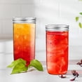 thumbnail image 6 of 24 Oz Mason Jars,6 Pack Wide Mouth Mason Jars 24Oz with Lids,Tall Mason Jars, 6 of 6