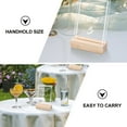 thumbnail image 2 of EASTIN 12pcs Wooden Photo Stand Rectangular Picture Holder Memo Holder for Home Office, 2 of 5