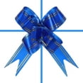 thumbnail image 3 of Uxcell 4" Gift Wrap Bows Christmas Pull Bow Baskets Present Wrapping Ribbon Bows Dark Blue 20 Pack, 3 of 6