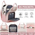 thumbnail image 2 of Mochila Bagswan para portátil impermeable de 17 pulgadas para mujer, color beige, 2 of 7