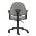 thumbnail image 7 of Boss Office Products Perfect Posture Deluxe Office Task Chair with Loop Arms, Grey, 7 of 7