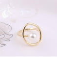 thumbnail image 4 of Women Ring Pearl with White Stone Gold, 4 of 5