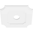 thumbnail image 4 of Ekena Millwork CMP26LE-05000 26 Po OD x 5 Po ID Carré Locke Architectural Grade PVC Contemporain Médaillon de Plafond, 4 of 4