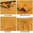 thumbnail image 5 of Quad Seven Boys Fleece Jogger Set - 4 Piece Basic Solid Full Zip Hoodie and Sweatpants (Sizes: 8-18), 5 of 7