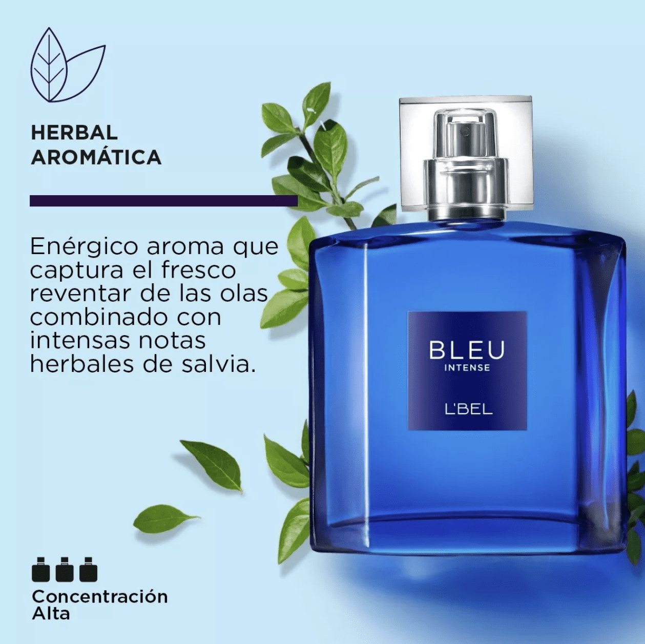 Perfume Bleu Intense L'bel para Hombre 100 ml Bodega Aurrera en