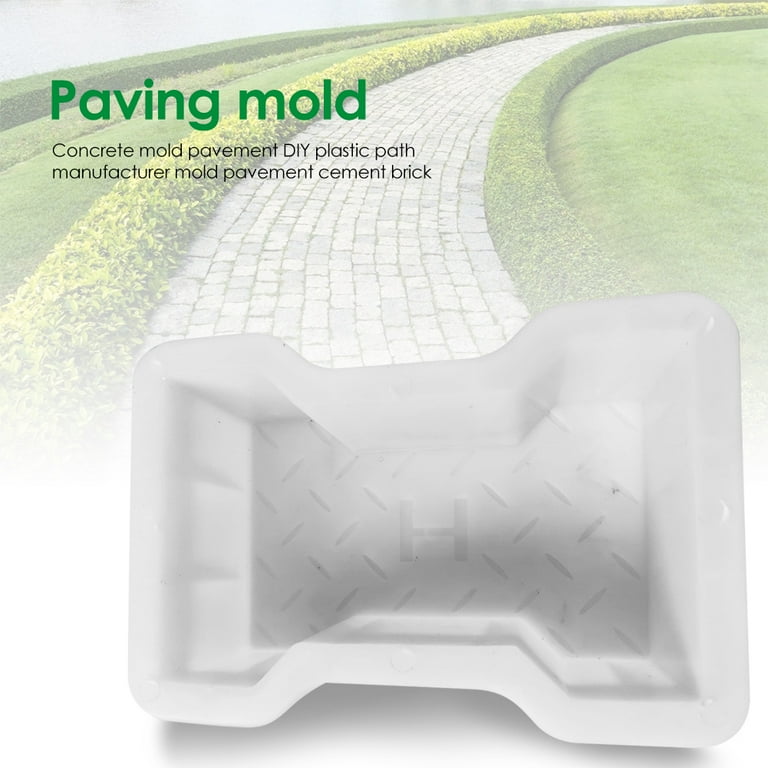 Tiyuyo Garden Paving Mold DIY Path Maker Cement Brick Concrete Stone Road Mould, Size: 220*135*80mm