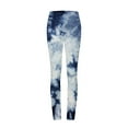 thumbnail image 5 of Efsteb High Waist Leggings for Women Tight Yoga Pants Stretch Tie Dyed Pants for Women Fitness Gym Sports Running Leggings Pants Blue XL, 5 of 5