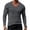 Dark Gray, variant on Men's V-Neck Solid Long Sleeve Base Layer, Casual Athletic Sport Top for Workout Fitness and Daily Layering, Black L