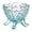 Blue, variant on Small Vintage Embossed Glass Dessert Bowls, Colorful Footed Glass Dessert Cups for Sundae, Ice Cream, Fruit, Salad