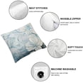 thumbnail image 6 of nygtbtfer Flower Art Daisy Flower Illustration Cute Blue Flower Pillow Covers Pillowcases Home Decor Bed Couch Sofa Office Living Room Cushion  White, 6 of 7