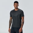 thumbnail image 5 of Mens Cooling Short Sleeve Shirts Lightweight Quick-Dry Athletic T-Shirts Outdoor Comfy Breathable Crewneck Tees For Gym, 5 of 6